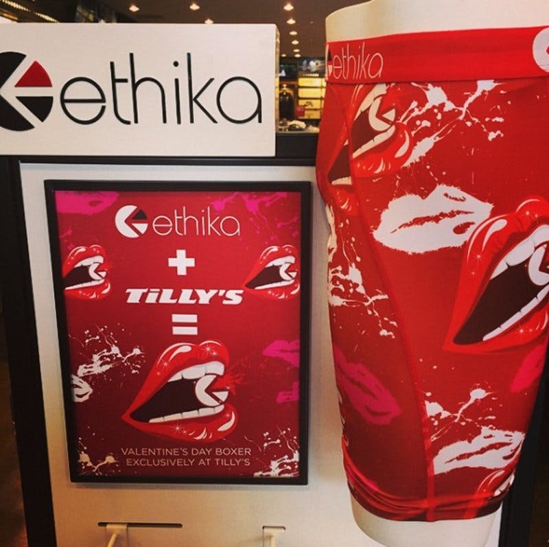Valentine's day ethika boxers Clearance